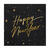 Servietten Happy New Year - Schwarz, 33 � 33 cm, 20 St�ck