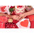 Servietten Herz - Rot mit Goldrand, 14,5 � 12,5 cm, 20 St�ck Bild 2