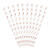 Papierstrohhalme Herzen - Gold, 19,5 cm, 10 St�ck