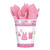 SALE Becher, recycelbar aus Pappe, Shower Baby Girl, 267 ml, 8 Stk.