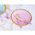 Pappteller mit Goldrand - Hellrosa, 18 cm, 6 St�ck Bild 2