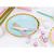 Pappteller mit Goldrand - Mintgr�n, 18 cm, 6 St�ck Bild 2