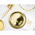 Pappteller Gold - 23 cm, 6 St�ck Bild 2