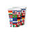 Becher, recycelbar aus Pappe, Länder Mix, 200ml, 10 Stück