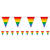 Wimpelkette Rainbow Pride, 3.5m
