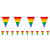 Wimpelkette Rainbow Pride, 3.5m