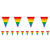 Wimpelkette Rainbow Pride, 3.5m - Wimpelkette