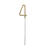 Wunderkerze Zahl 4 - 15 cm, Gold - 4