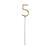 Wunderkerze Zahl 5 - 15 cm, Gold - 5