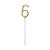 Wunderkerze Zahl 6 - 15 cm, Gold - 6