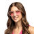 NEU Brille Herz, rosa mit Brillies
