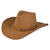 Hut Cowboy Nebraska, braun, Wildleder-Look, Einheitsgre