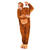 Damen- und Herren-Kostüm Overall Affe, Gr. S bis 165cm Körpergröße - Plüschkostüm, Tierkostüm Bild 4