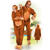 Damen- und Herren-Kostüm Overall Affe, Gr. M-L bis 180cm Körpergröße - Plüschkostüm, Tierkostüm