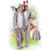 Damen- und Herren-Kostüm Overall Wolf, Gr. M-L bis 180cm Körpergröße - Plüschkostüm, Tierkostüm