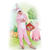 Kinder-Kostm Overall Kaninchen, Gr. S bis 116cm Krpergre - Plschkostm, Tierkostm