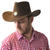 Hut Cowboy, braun, Leder-Optik, mit Stern Bild 3