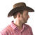 Hut Cowboy, braun, Leder-Optik, mit Stern Bild 4