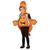 Kleinkind-Kostüm Clownfisch, Orange, mit Charakteroberteil und Hut, Größe: geeignet für 1-2 Jahre Bild 4