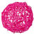SALE Rattan Dekoball  3, 4 & 7 cm, fuchsia,10 Stk - Rattan Dekoball fuchsia