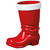 SALE Nikolausstiefel aus Hartplastik, rot