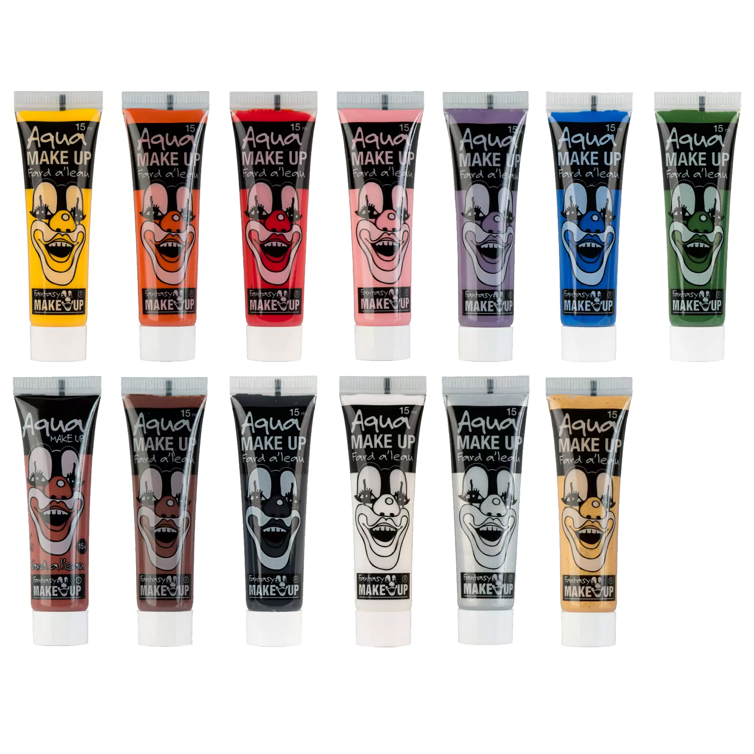 SALE Fantasy Aqua-Express Schminke auf Wasserbasis, Tuben, 15ml - Verschiedene Farbtöne