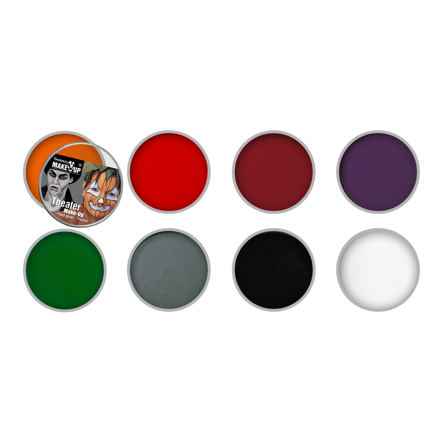 SALE Fantasy Theater-Make-Up / Creme-Schminke auf Fettbasis, 25g - Verschiedene Halloweenfarben