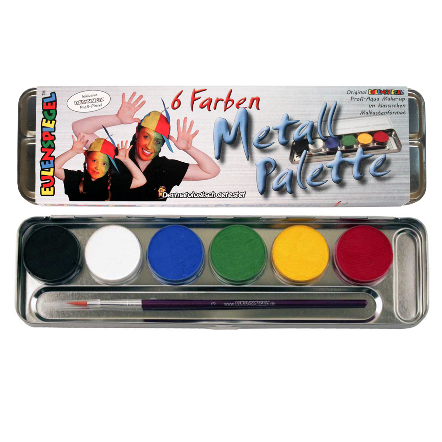 NEU Eulenspiegel 6 Farben Metall-Palette