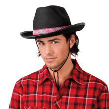 SALE Hut Cowboy Dallas mit Hutband, Filz, schwarz