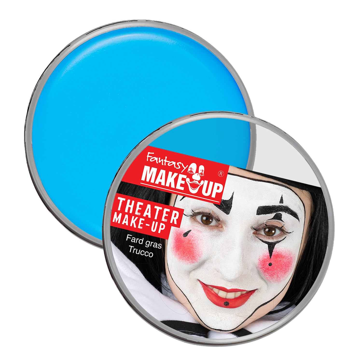 SALE Fantasy Theater-Make-Up / Creme-Schminke auf Fettbasis, 25g, Hellblau