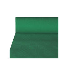 Tischdecke dunkelgrün, Damastprägung, 50x1m