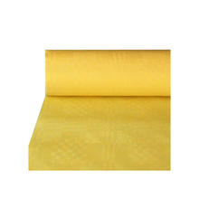 Tischdecke gelb, Damastprägung, 50x1m