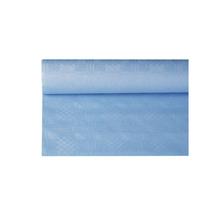 Tischdecke hellblau mit Damastprgung 8x1,2m