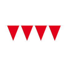 Wimpelkette rot, 10 m