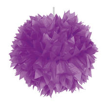 Pompom, Papier, violett, 30 cm, 1 Stk.