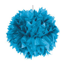 Pompom, Papier, blau, 30 cm, 1 Stk.