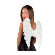 Flügel Engel mit Federn, ca. 50 x 50 cm, weiß