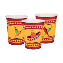 SALE Becher, recycelbar aus Pappe, Fiesta, 6 Stk