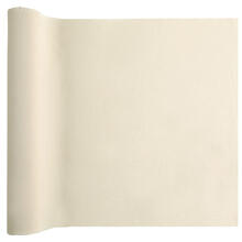 Tischl�ufer Kreppstoff, Creme, ca. 35 cm, L�nge 300cm