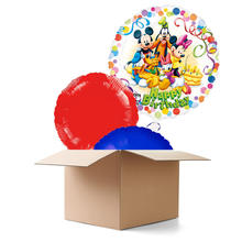 Ballongrsse Happy B.day Mickey Party, 3 Ballons