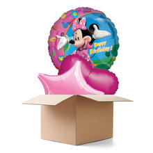 Ballongrsse H-Birthday, Minnie Party, 3 Ballons