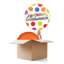 Ballongrsse HERZLICHEN GLCKWUNSCH, 2 Ballons