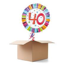 SALE Ballongrsse H-Birthday, Radiant 40, 1 Ballon