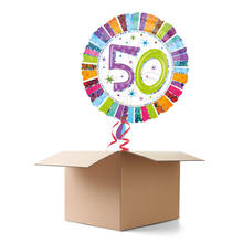 Ballongrsse H-Birthday, Radiant 50, 1 Ballon