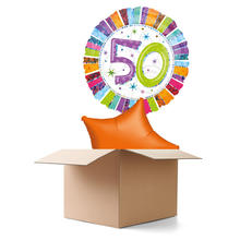 SALE Ballongrsse H-Birthday, Radiant 50, 2 Ballons