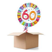 Ballongrsse H-Birthday, Radiant 60, 1 Ballon