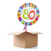 SALE Ballongrsse H-Birthday, Radiant 80, 1 Ballon