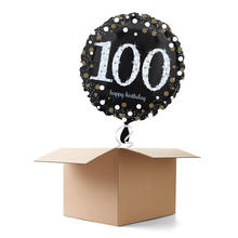 Ballongrsse H-Birthday Sparkling 100, 1 Ballon