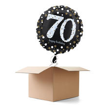 Ballongrsse H-Birthday, Sparkling 70, 1 Ballon