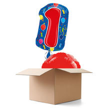 Ballongre Happy Birthday, Zahl 1st, 2 Ballons